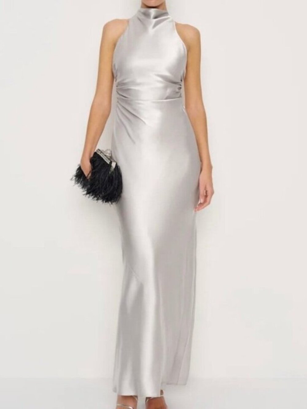 Reformation Anaiis Silk Maxi Dress in Moonlight - Picture 2 of 9